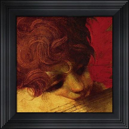 Framed Musical Angel (detail) Print