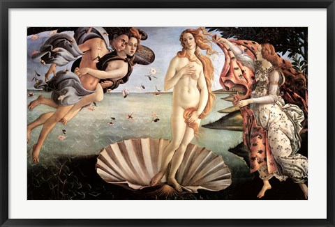 Framed Birth of Venus Print