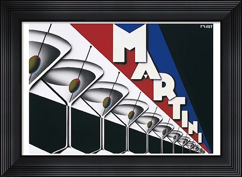 Framed Martini Print
