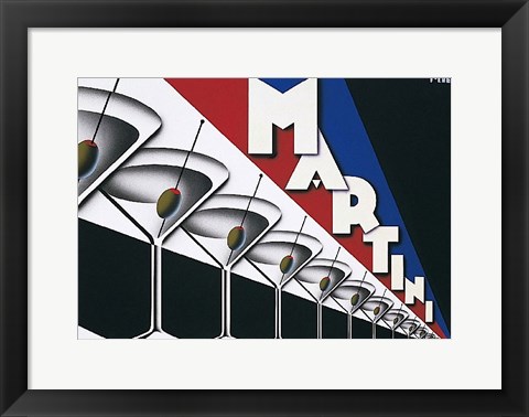 Framed Martini Print