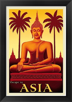 Framed Escape to Asia Print