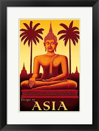 Framed Escape to Asia Print