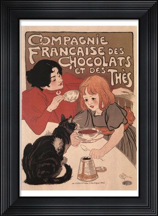 Framed Compagnie Francaise des Chocolats Print