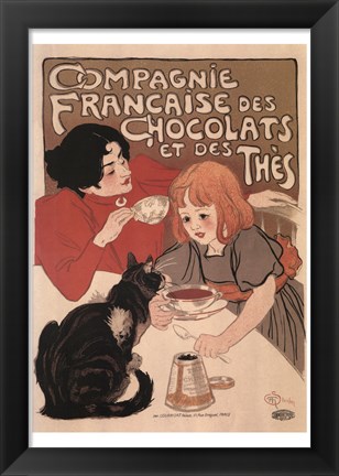 Framed Compagnie Francaise des Chocolats Print