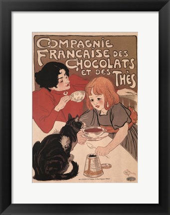 Framed Compagnie Francaise des Chocolats Print