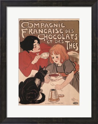 Framed Compagnie Francaise des Chocolats Print