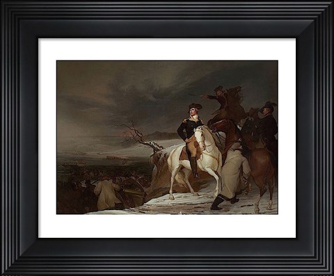 Framed Passage of the Delaware, 1819 Print