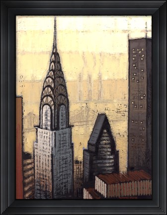 Framed Golden Chrysler Print