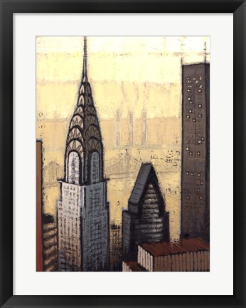 Framed Golden Chrysler Print