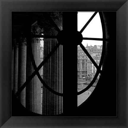 Framed From a Window of the Louvre Print