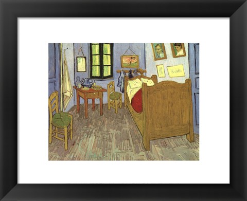 Framed Bedroom at Arles Print