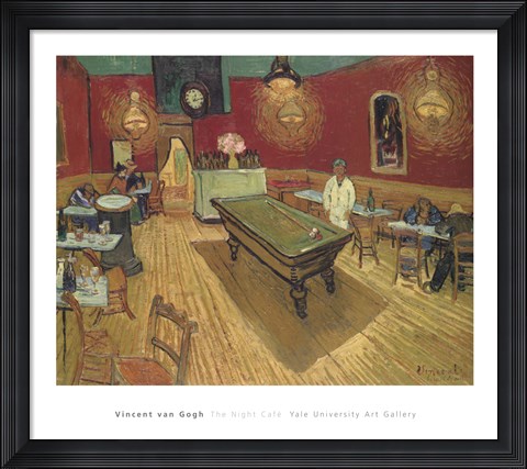 Framed Night Cafe, 1888 Print