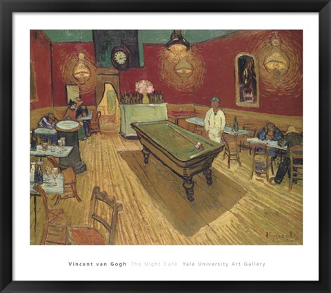 Framed Night Cafe, 1888 Print