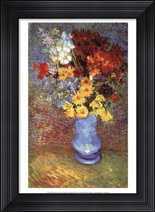 Framed Vase With Anemone Print