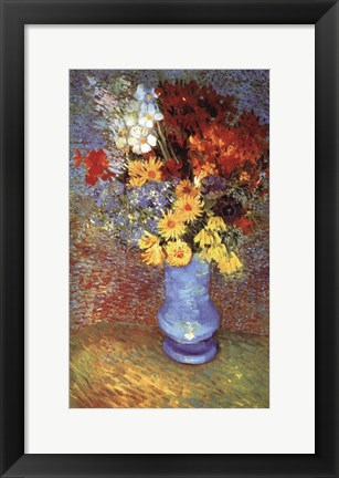 Framed Vase With Anemone Print