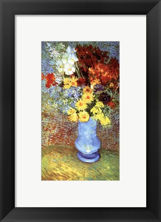 Framed Vase With Anemone Print