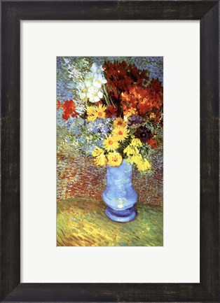 Framed Vase With Anemone Print