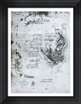 Framed Coition of Hemisected Man and Woman Print