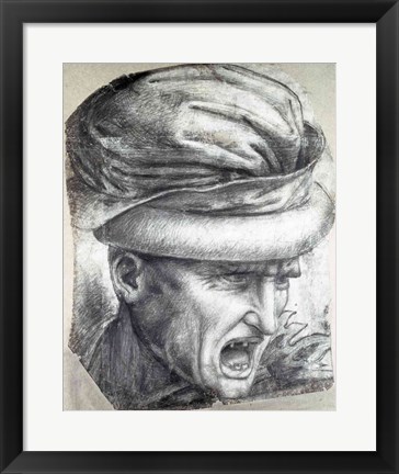 Framed Head of a Warrior Print