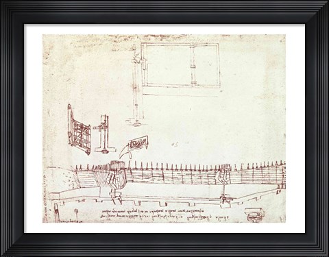 Framed Design for Fortifications Print