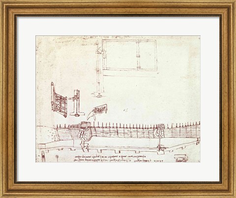 Framed Design for Fortifications Print