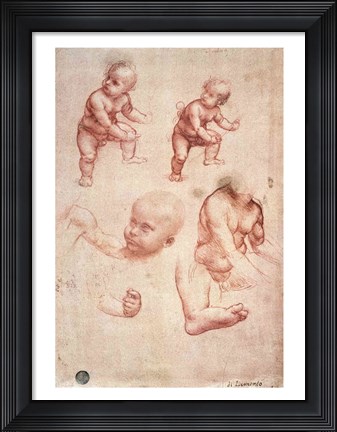 Framed Study for the Infant Christ Print