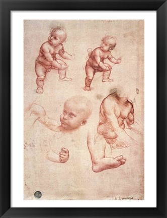 Framed Study for the Infant Christ Print