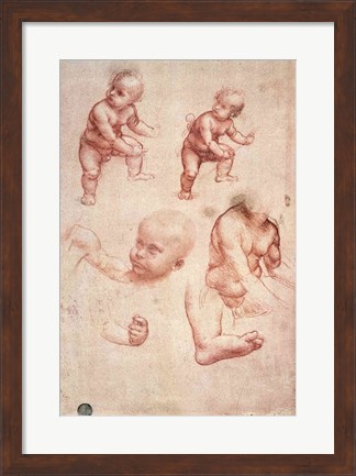 Framed Study for the Infant Christ Print