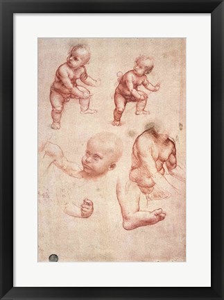 Framed Study for the Infant Christ Print