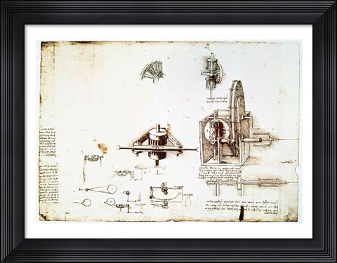 Framed Fin Spindle Print