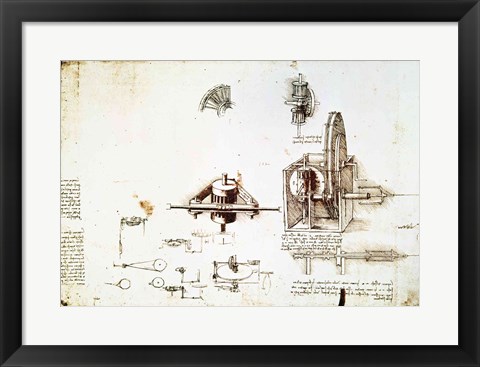 Framed Fin Spindle Print