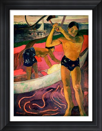 Framed Man with an Axe, 1891 Print