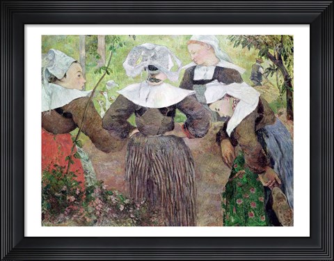 Framed Four Breton Women, 1886 Print