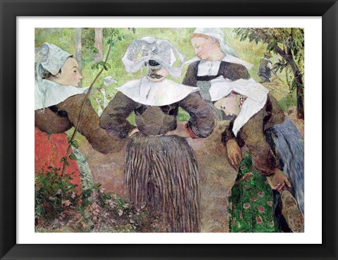 Framed Four Breton Women, 1886 Print