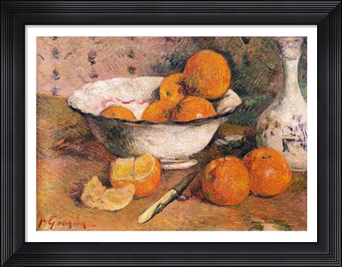 Framed Still life with Oranges, 1881 Print