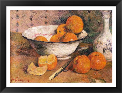 Framed Still life with Oranges, 1881 Print