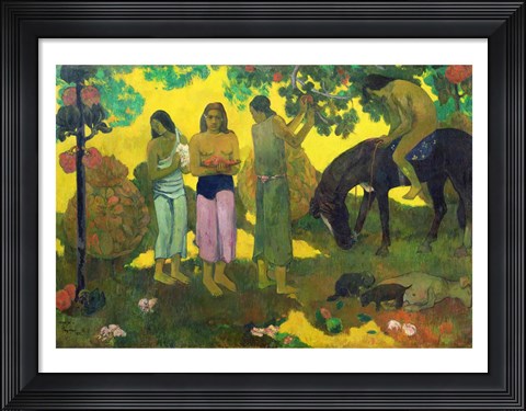 Framed Rupe Rupe (Fruit Gathering), 1899 Print