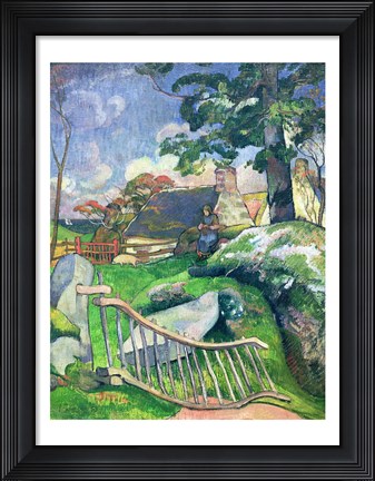 Framed Wooden Gate Print