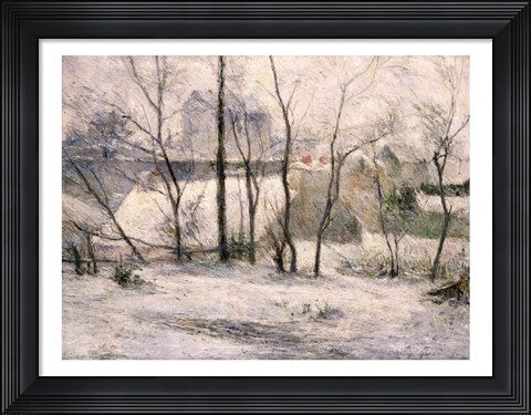 Framed Winter Landscape, 1879 Print