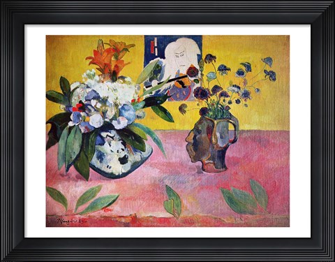 Framed Flowers and a Japanese Print, 1889 Print