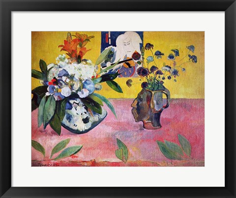 Framed Flowers and a Japanese Print, 1889 Print