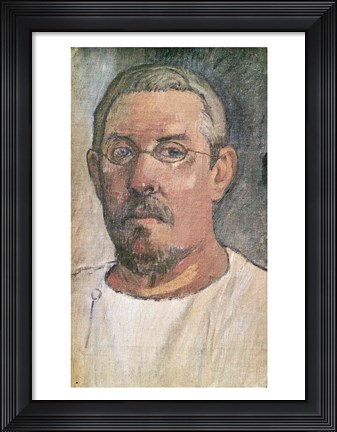 Framed Self portrait, 1902 Print