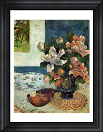 Framed Still Life with a Mandolin, 1885 Print