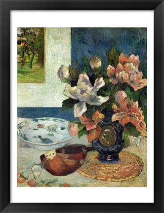 Framed Still Life with a Mandolin, 1885 Print