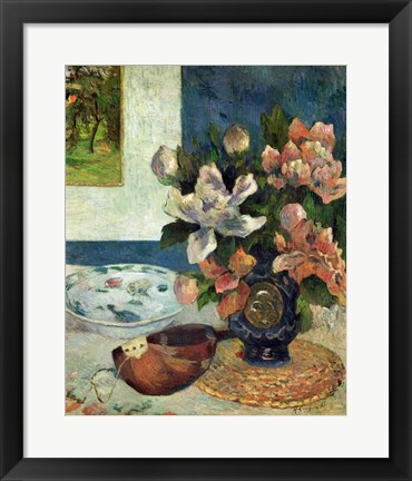 Framed Still Life with a Mandolin, 1885 Print