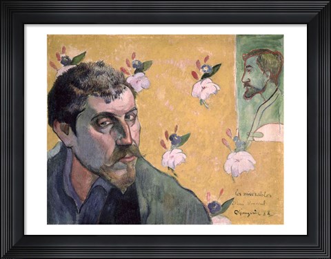 Framed Self Portrait, Les Miserables,1888 Print