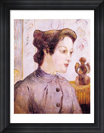 Framed Portrait of a Young Woman, 1886 Print