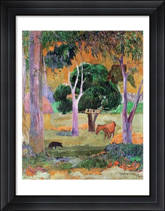 Framed Dominican Landscape Print