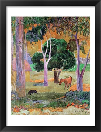 Framed Dominican Landscape Print