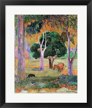 Framed Dominican Landscape Print